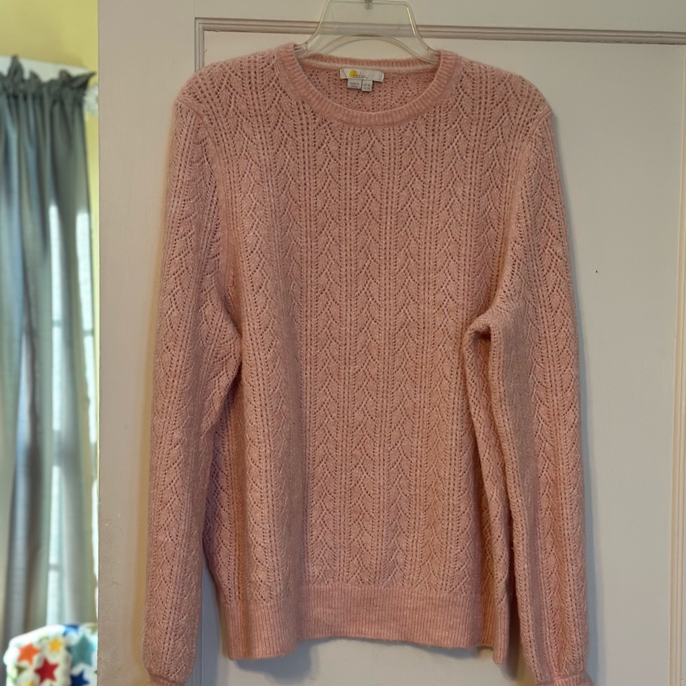 Boden pointelle sweater